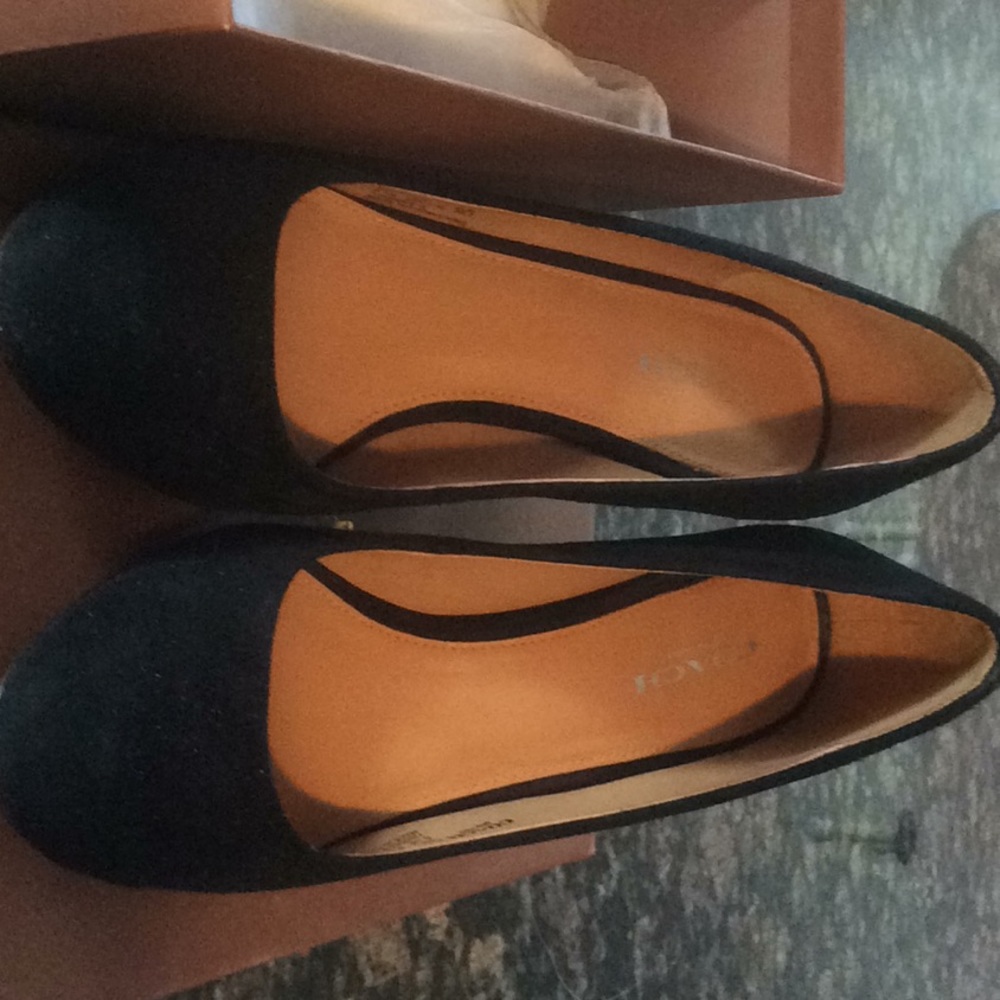 Coach Black Suede shoes